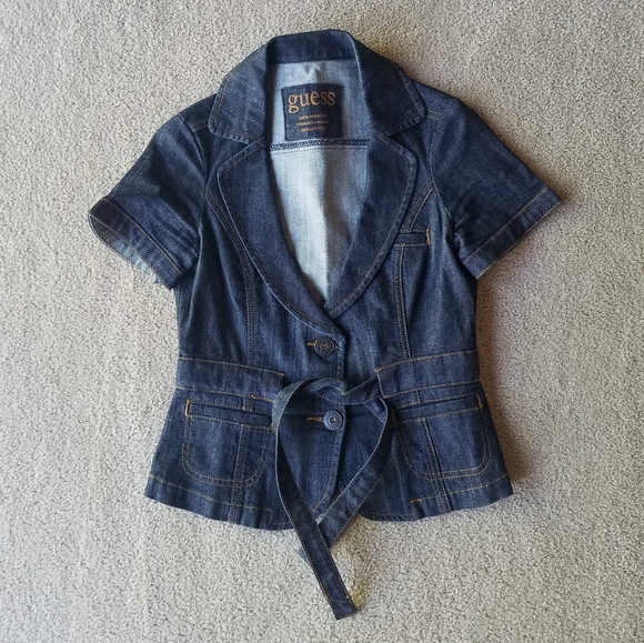 Guess Short Sleeve Jean Jacket from Italy - Picture 7 of 17